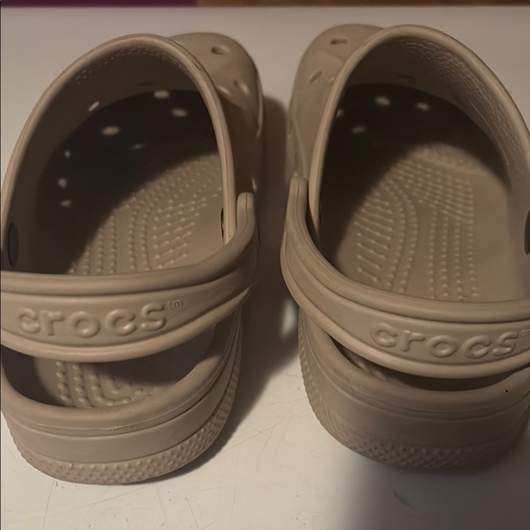 Beige Crocs Clogs - Picture 2 of 6